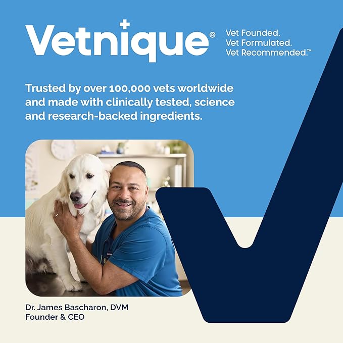 Vetnique Glandex Dog Fiber Supplement Powder Anal Gland Health with Pumpkin, Digestive Enzymes & Probiotics, Vet Recommended (Regular or Advanced Strength) - Boot The Scoot (2.5oz Powder, Beef Liver)