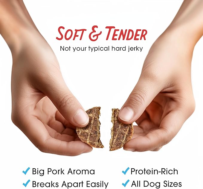 Farmland Traditions New Filler Free Dogs Love Pork Premium Jerky Treats for Dogs (40 oz.)