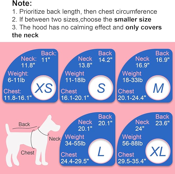 X-Large Dog Calming Shirt Adjustable with Chest,Sleeveless Lightweight for Walking | Separation Anxiety Vest for Fear of The Environment,Soft Breathable for All-Seasons(Black)