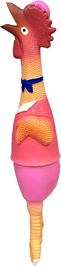 Latex Chicken Design Dog Toy (Girl)