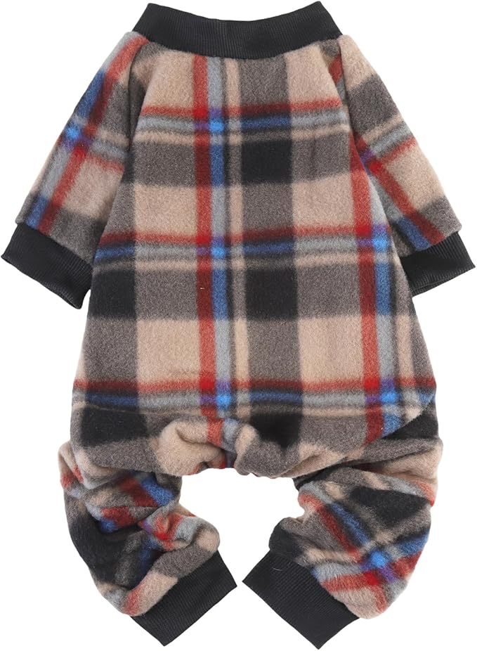 SCENEREAL Fall Dog Pajamas for Small Dogs, Thanksgiving Small Dogs Sweater, Soft and Warm Puppy Clothes, Holiday Onesie Christmas Outfits for Doggie Cold Winter - Dog Jammies Pjs