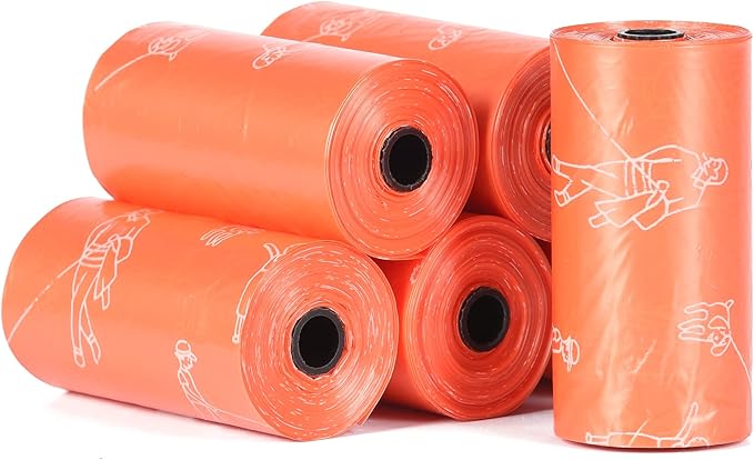 Glad for Pets Large Dog Waste Bags, Scented, Tear-Resistant, 6 Rolls | Heavy Duty Poop Bags for Fast and Easy Waste Cleanup | 6 Rolls, 90 Bags Total