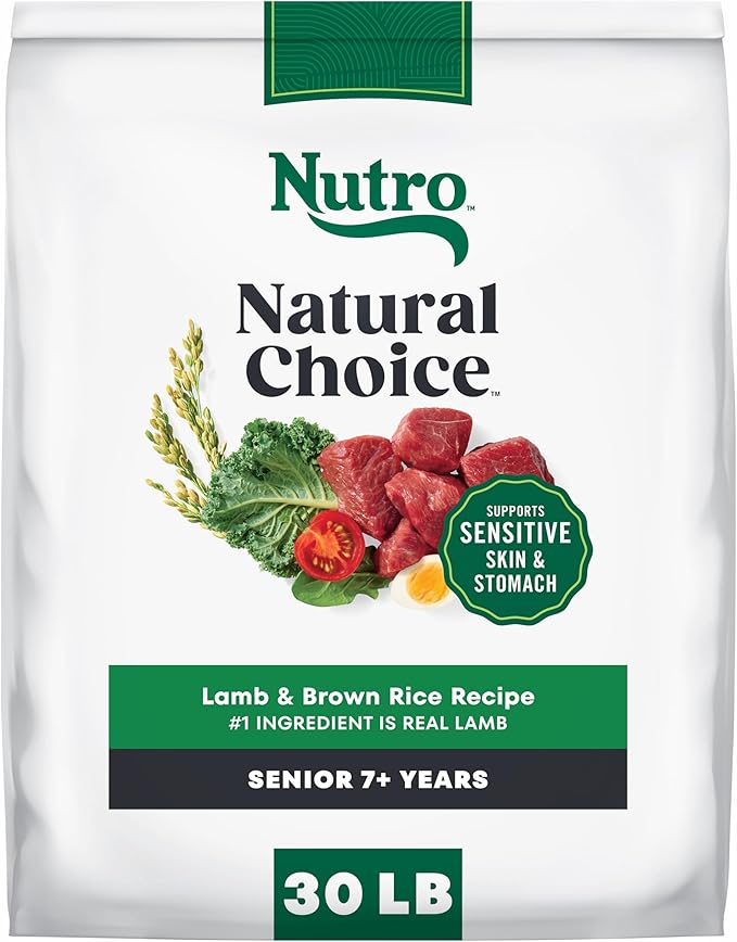 Nutro Natural Choice Lamb & Brown Rice Senior Dog Food Dry Recipe, 30 lb. Bag