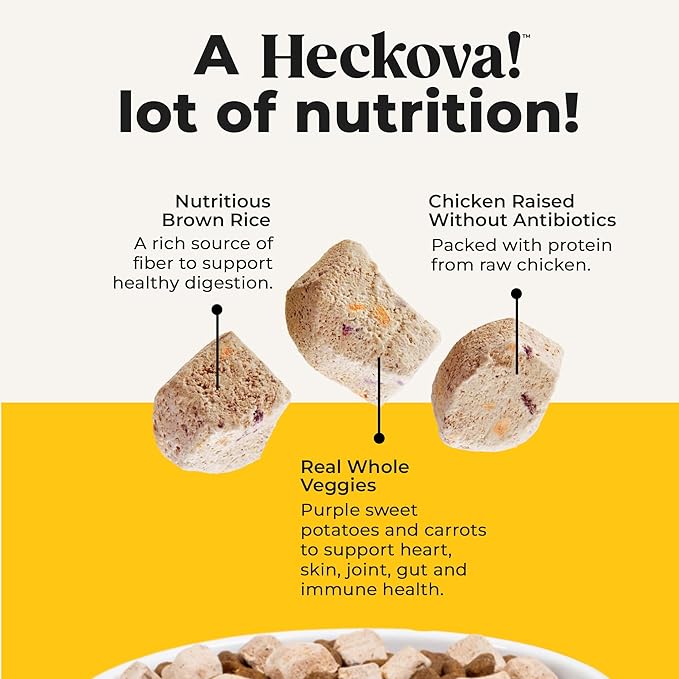 Chop Lickin’ Chicken - Freeze Dried Raw Dog Treats, Real Cuts of Chicken for Training, Meal Topper, High Protein, 15g Per Cup, Made in The USA, 4oz Bag