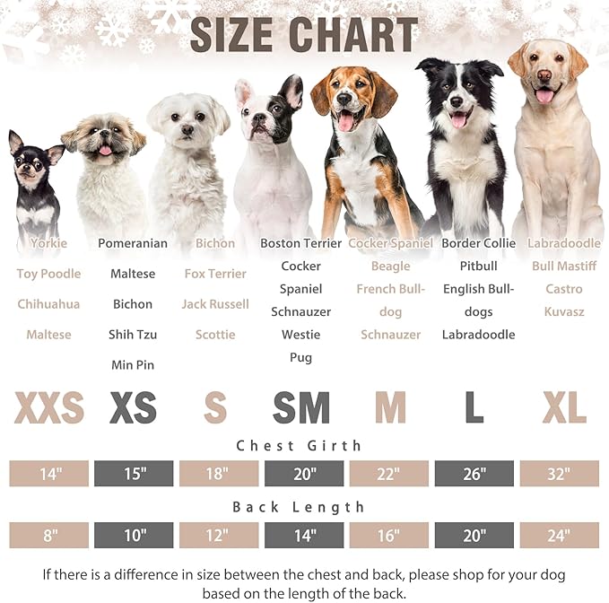 SCENEREAL Fall Dog Pajamas for Small Dogs, Soft and Warm Puppy Sweater, Holiday Clothes Onesie, Thanksgiving Christmas Outfits for Doggie Cold Winter - Dog Jammies Pjs