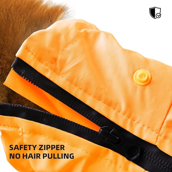 Waterproof Dog Raincoat with Windproof Design Adjustable Fit for Small Medium Large Dogs, Puppies Includes Anti-Slip Dog Shoes for Hardwood Floors and Water Protection, Light-Weight (M)