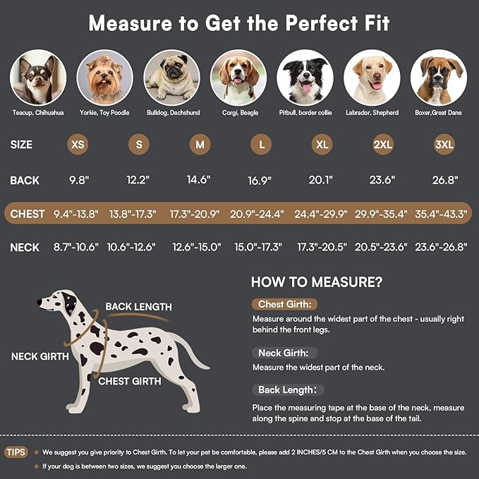 Queenmore Winter Dog Jackets for Extra Large Dogs with Harness Built-in, Waterproof Puffer Coat for Large Breed, Pet Snow Jacket for Winter/Cold Weather - Fleece Easy On Reflective, Navy XL