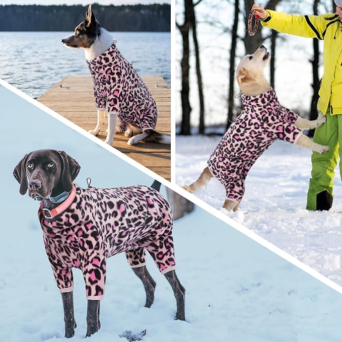 ROZKITCH Dog Winter Coats for Small Dogs, Pet Windproof Warm Cold Weather Jacket Vest with Luminous Zipper, Jumpsuit Apparel Outfit Clothes for Small Dog L-Pink 2XS