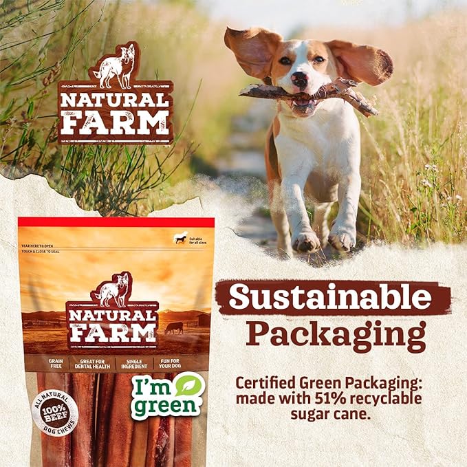 Natural Farm Pig Ear Slivers for Dogs (4 Pounds Bag), One Ingredient: Natural Pigs Ear Slivers, Air Dried, Long-Lasting & Highly Digestible Treats, Great for Puppy and Large/Medium Dogs
