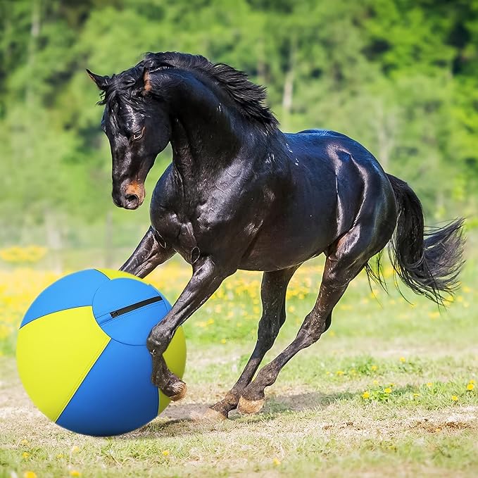 Herding Ball for Dogs - 18'' Dog Herding Ball for Horse, Dog Training Toy for Australian/German Shepherd Collie, Outdoor Dog Toys for Birthday Gifts - Medium, Yellow