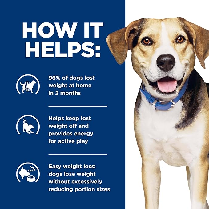 Hill's Prescription Diet Metabolic Weight Management Lamb Meal & Rice Formula Dry Dog Food, Veterinary Diet, 17.6 lb. Bag