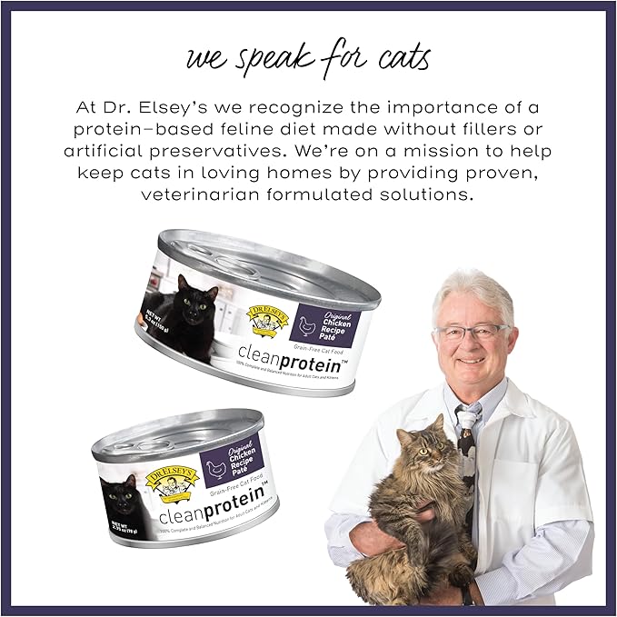 Dr. Elsey's cleanprotein Chicken Recipe Wet Cat Food, 2.75 oz Can (Case of 24)