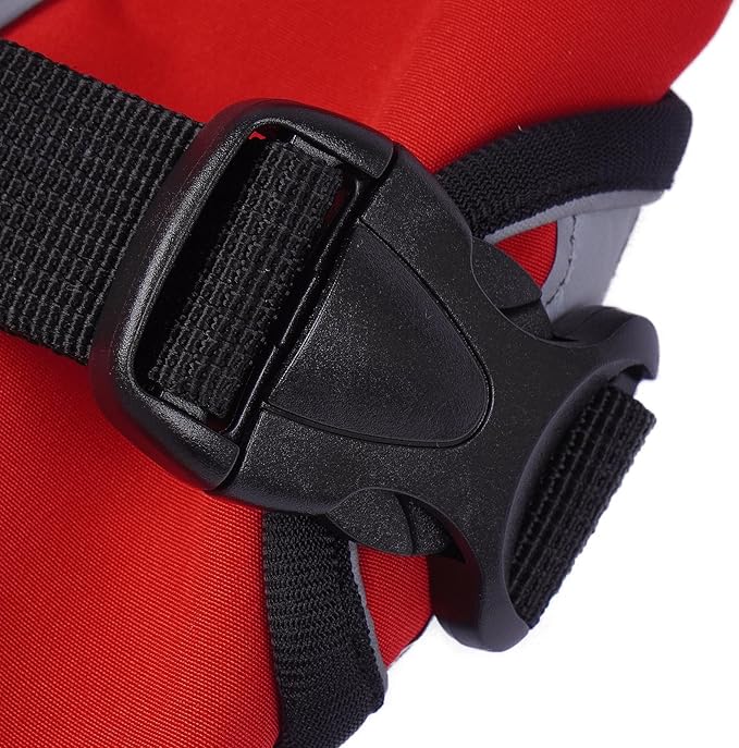 Warm Dog Coat for Winter,Waterproof Jacket with Zipper,Detachable Dog Coat with Adjustable Buckle,Comfortable Jacket for Dogs in Cold and Windy Days.3XL Red