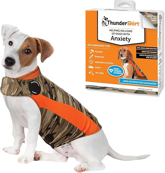 ThunderShirt for Dogs, Small, Camo Polo - Dog Anxiety Vest