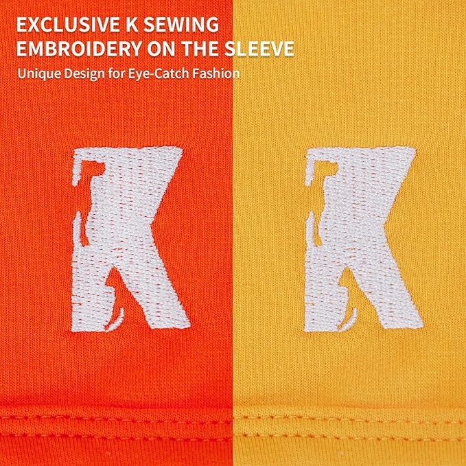Koneseve Dog Shirts Breathable Cotton Dog Clothes Stretchy T-Shirt for Small Medium Large Dogs Cat Shirt Soft Puppy Outfit Kitten Apparel Pet Pullover Tee Blank Sweatshirt 2-Pack Yellow & Orange 4XL