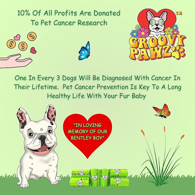 Certified Compostable Dog Poop Bags, 120 Count, Plant Based, Eco Friendly, Extra Strong, Leakproof, No Odor, Pet Supplies