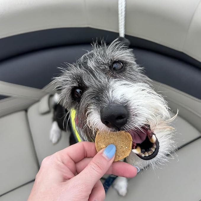 Farm To Pet - Dog Training Treats - 4 oz Fish Chips, Single Ingredient, Lean, All Natural, Healthy Treats for Small, Medium, Large Dog Breeds, & Puppies, Made in USA