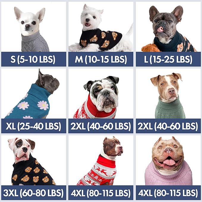 Spark Paws Knit Dog Sweater – Ultra Soft Warm Winter Dog Sweater for Small, Medium & Large Dogs – Stretch Fit Pet Sweater for French Bulldog, Pitbull, Girl & Boy Dogs Jacket, (Pink Cableknit, M)