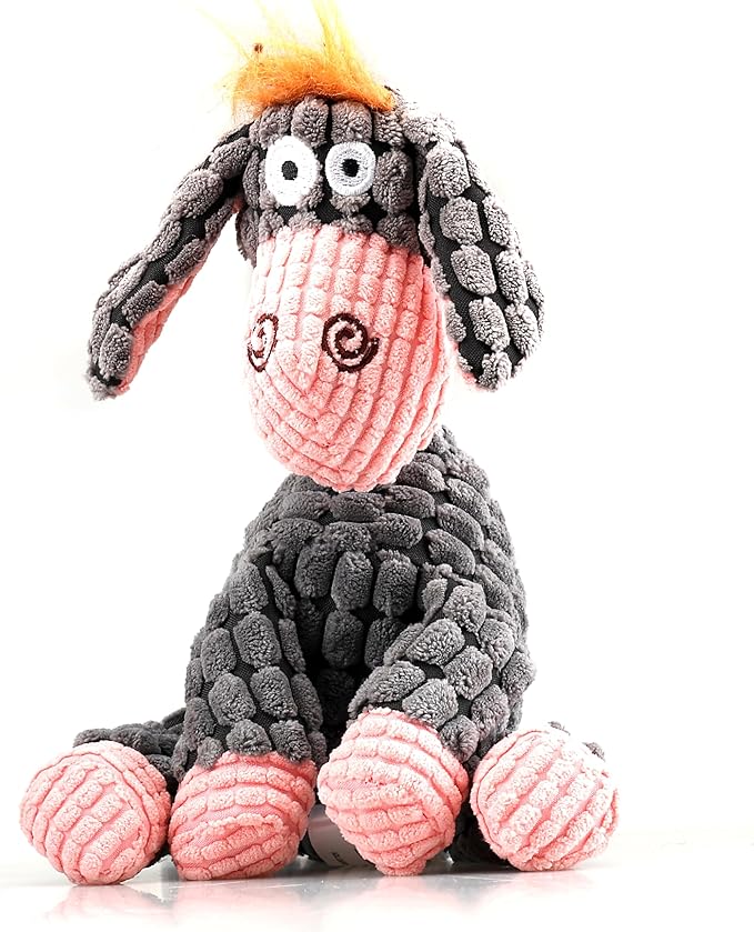 Wobble Giggle Ball and Plush Squeaky Toy Combo (Donkey) (Combo, Donkey)