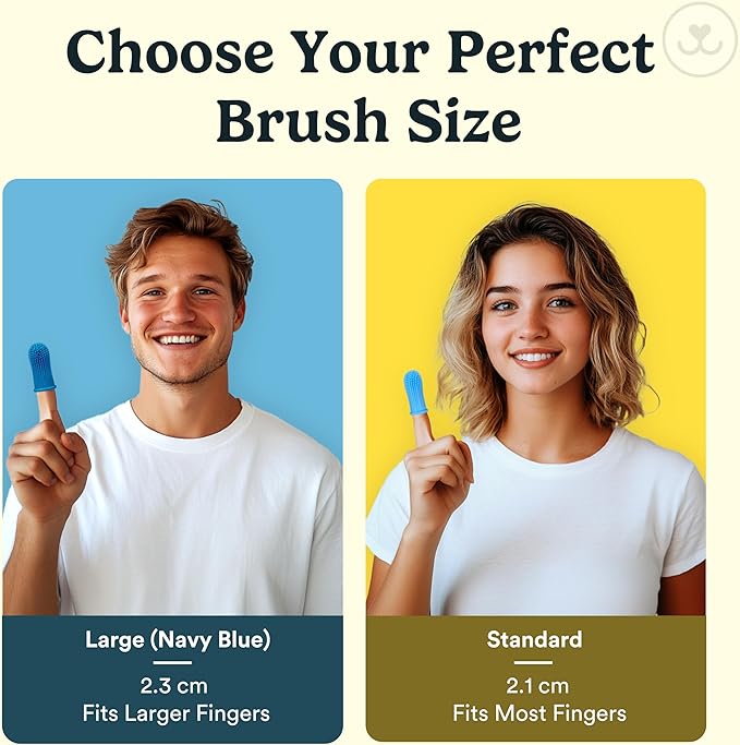Jasper Dog Toothbrush, 360 Degree Pet Tooth Brushing Kit, Cat Toothbrush, Canine Dental Care & Teeth Cleaning Kit, Pet Finger Tooth Brush, Use with Dog Toothpaste, 2-Pack Pink