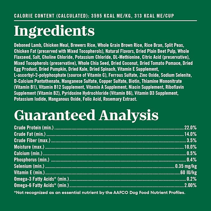 Nutro Natural Choice Lamb & Brown Rice Adult Dry Dog Food Recipe, 36 lb. Bag