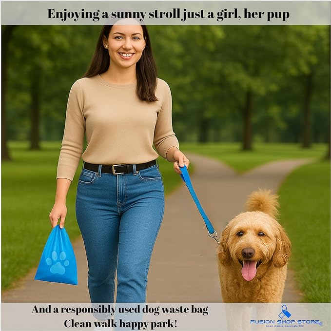 Dog Poop Bag - Pack 6 rolls 90 bags - Leak-Proof - Heavy Duty · Eco-Friendly + Travel Holder Clip Included Dispenser