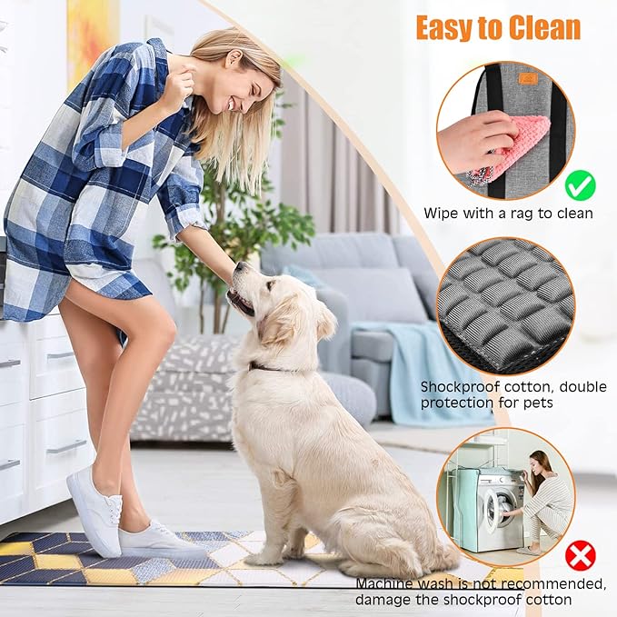 Ownpets Pet Grooming Hammock, Breathable Dog Grooming Hammock with Carabiners, Pet Grooming Harness Sling for Grooming, Hair Nail Trimming Cutting & More, M