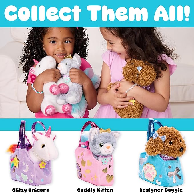 Creativity for Kids Cuddly Kitten Kit | Adopt, Accessorize & Decorate a Plush Pet | Toddler Purse & BFF Jewelry Gift for Girls | Encourages Imaginative Play & Fine Motor Skills (Ages 4+)