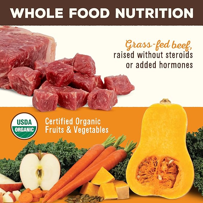 Primal Freeze Dried Dog Food Nuggets, Beef; Complete & Balanced Meal; Also Use as Topper or Treat; Premium, Healthy, Grain Free, High Protein Raw Dog Food, 14 oz (Pack of 4)