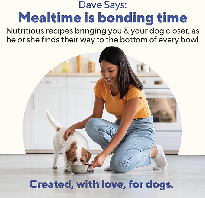 Dave’s Dog Food Grain Free Dog Food Wet (Pork & Sweet Potato in Broth), Made in Canada Naturally Healthy Canned Topper, Gluten Free, 13.2 oz (12 Pack)