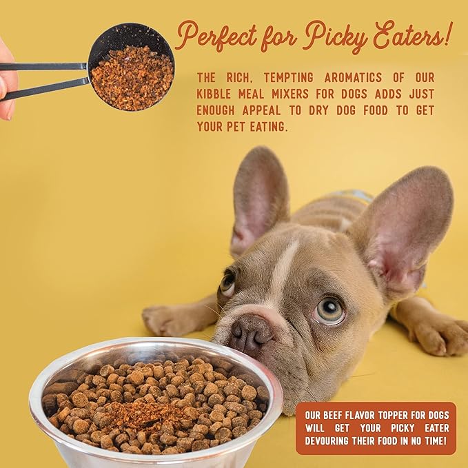 Beg & Barker Beef Dog Food Topper - Premium Meal Mixer - All Natural, High Protein Beef Topper (5 oz, Pack of 1)