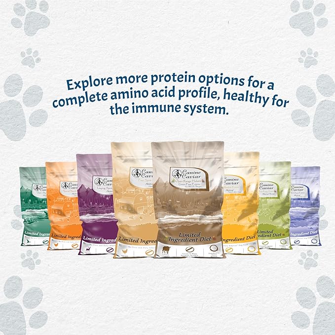 Canine Caviar - Open Meadow: Lamb & Pearl Millet Alkaline Dry Dog Food, Limited Ingredients, Gluten-Free, Based on Science & Research, Veterinary Alternative Diet (11 Pound Bag)