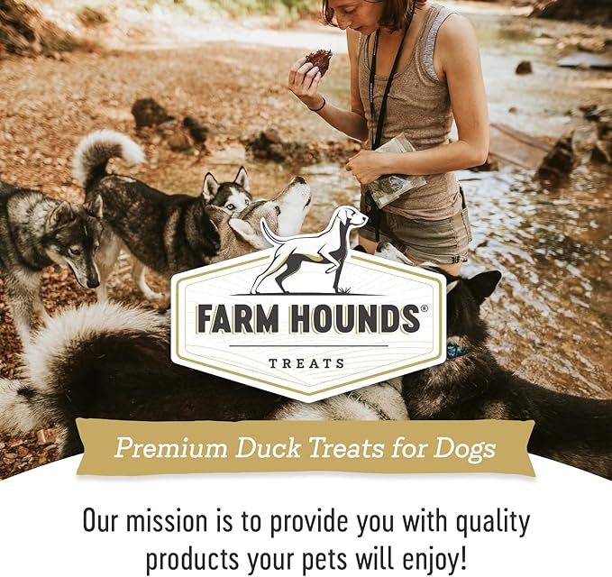 Farm Hounds - Premium Natural Duck Jerky for Dogs - Made from 100% Humanely Raised Duck - Break-to-Size - Great for Training & Treats - No Added Fillers - Made in USA - 3.5 oz - 1 Pack
