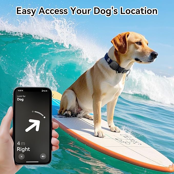 DDJ 2-Pack Dog Collar Holder for Tile Life360 Mate (2024) 2022 Tracker, Waterproof Silicone Anti Lost Tile Mate Tracker Case for Cat & pet Collars, Ultra Durable, Easy Installation, Lightweight, Black