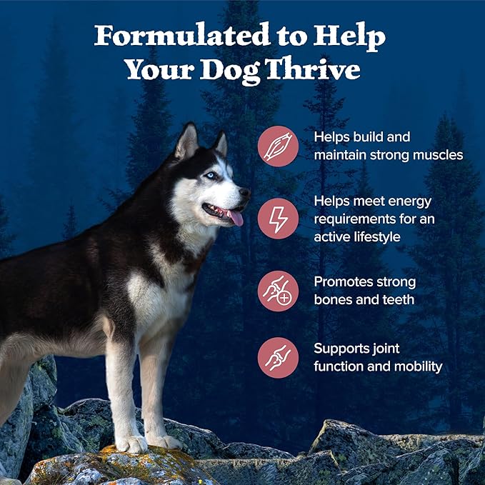 Blue Buffalo Wilderness High Protein Natural Adult Dry Dog Food plus Wholesome Grains, Salmon 13 lb bag