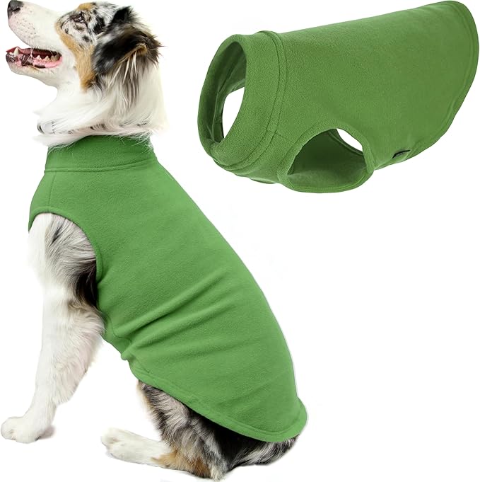 Gooby - Stretch Fleece Vest, Pullover Fleece Vest Jacket Sweater for Dogs, Grass Green, 3X-Large