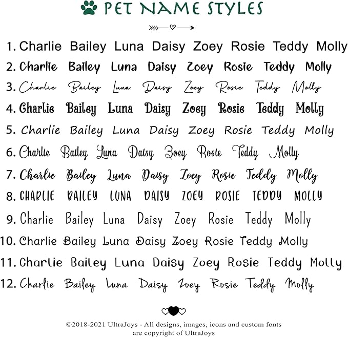 Ultra Joys Cat ID Tag Personalized Pet Tags, Durable Stainless Steel Small Pet Mini Dog Cat Tag Lightweight -Diamond Tag in Gold