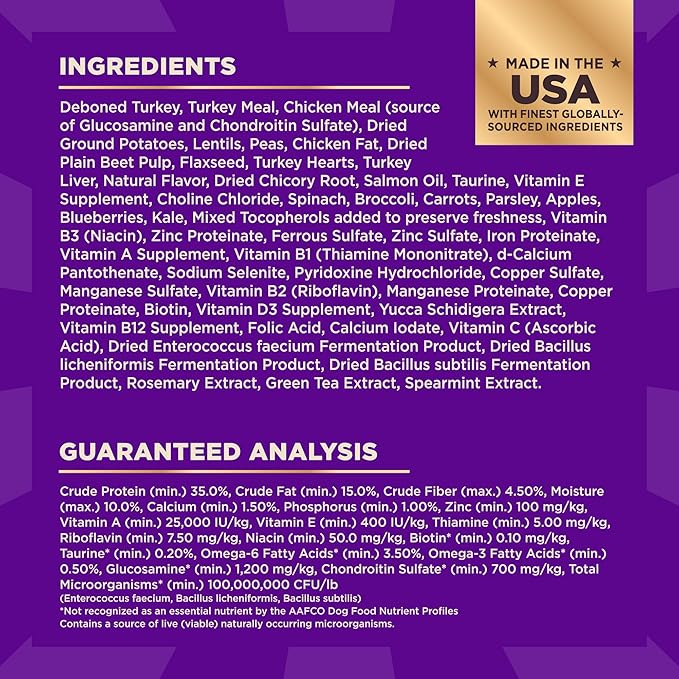 Wellness CORE+ Dry Dog Food with Freeze Dried Pieces, Grain Free, High Protein, Natural, Original Turkey & Chicken Recipe, (10-Pound Bag)