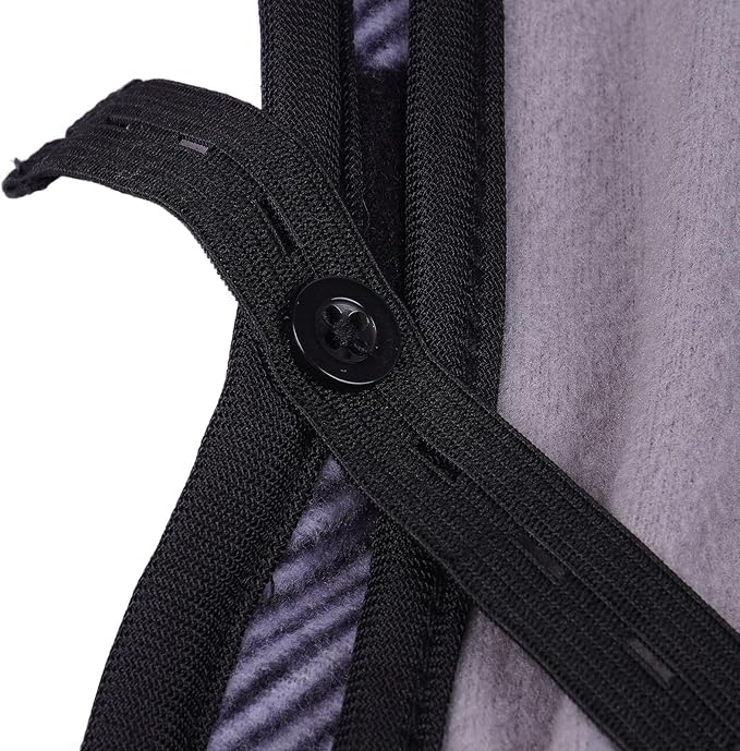 Warm Dog Coat for Winter,Waterproof Jacket with Zipper,Detachable Dog Coat with Adjustable Buckle,Comfortable Jacket for Dogs in Cold and Windy Days.L Black