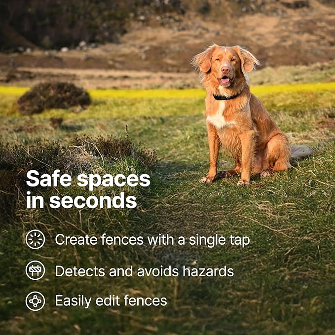 Halo Collar 5, New Wireless Dog Fence & GPS Dog Collar, Subscription Required, Waterproof, Orchid, One Size