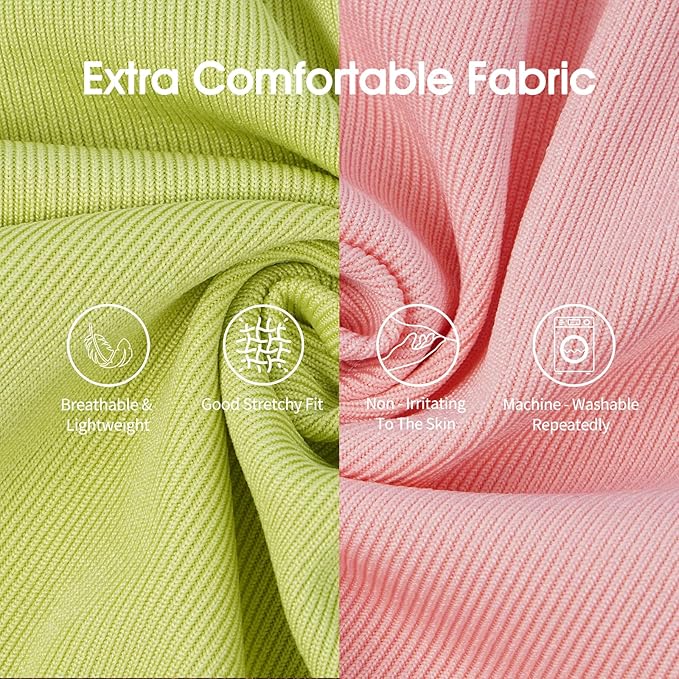 IECOii 2 Pack Large Dog T-Shirt | Non-Restrictive Fit for Running, Breathable Summer Wear - Non-stuffy Design - Keeps Pups Comfortable in Hot Weather, Pink+Green, 2XL