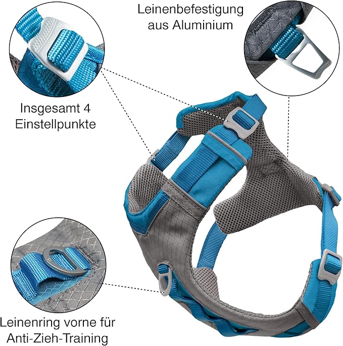 Kurgo Nomad Carrier Backpack - Airline Approved Dog Bag for Travel - Stylish Pet Backpack with Waterproof Bottom - Lightweight for Hiking - Small Breed Dog Carrier with Tablet Sleeve - Blue