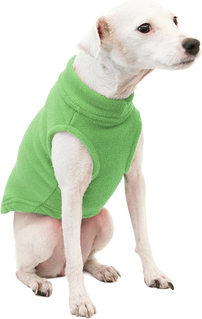 Gooby - Stretch Fleece Vest, Pullover Fleece Vest Jacket Sweater for Dogs, Grass Green, 2X-Large