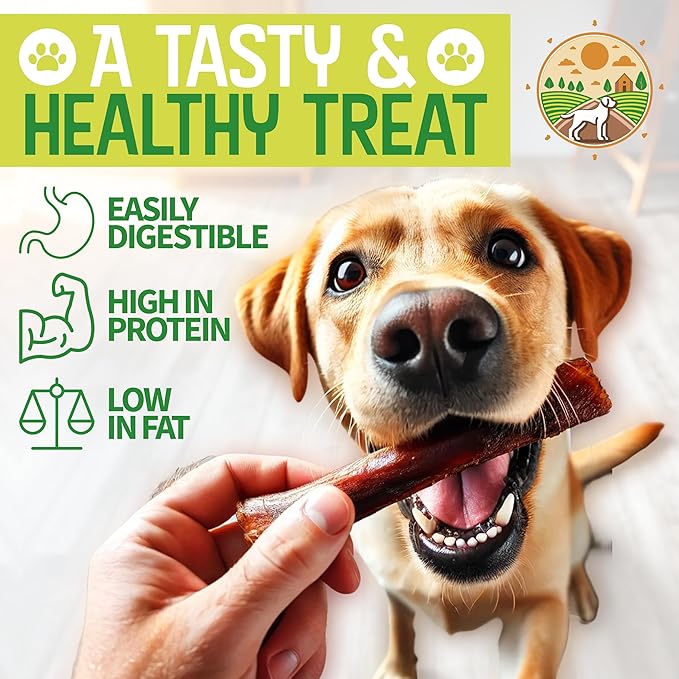 Bully Sticks – Odor-Free (6”, 15-Pack) | All-Natural 100% Beef Dog Chews | Grass-Fed, Grain-Free, Non-GMO | Easily Digestible Treat for Puppies, Small Breeds & Senior Dogs