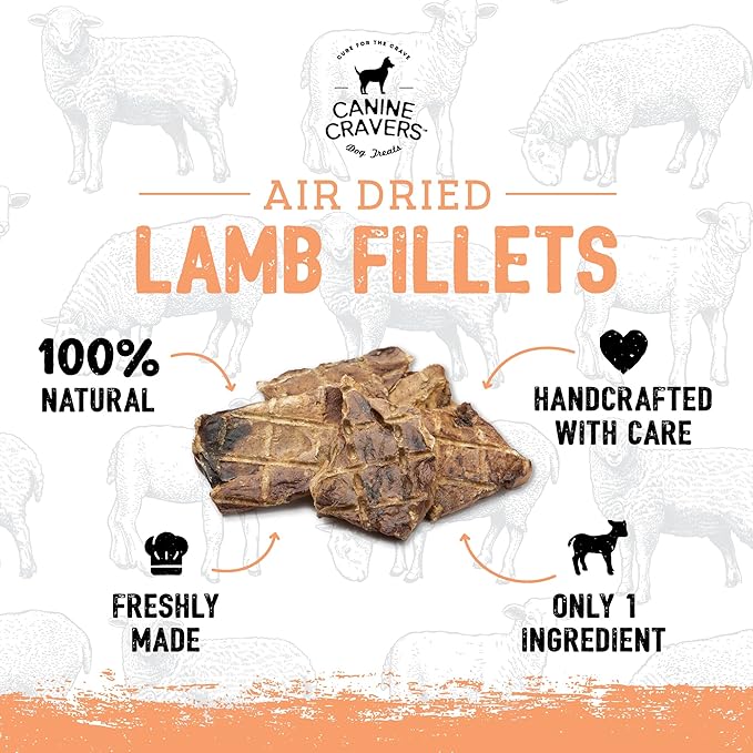 Canine Cravers Single Ingredient Dog Treats – Healthy and Nutritious Human Grade Air Dried Hypoallergenic Pet Food - Grain Free, Gluten Free and No Soy – 100% All Natural Variety New 3 Pack