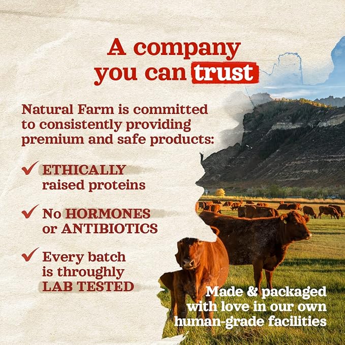 Natural Farm Rib Bones for Dogs (6 Inch, 8 Pack) - Beef Ribs for Dogs, Farm-Raised Cattle - Slow-Roasted Flavor - Low Odor for Indoor, Outdoor Chewing - Promotes Dental Health