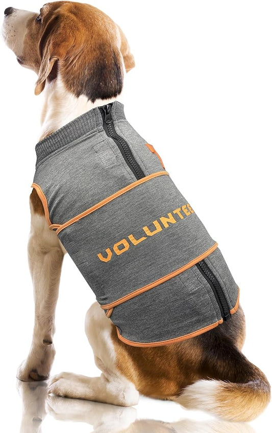 NCAA Tennessee Volunteers Dog Anxiety Shirt Calming Soothing Vest for Dogs Cats with Anxiety, Fears, Fireworks, Loud Noises, Dark, Lonely Keeps Dogs Calm Feeling Safe, Relaxing Jacket Medium