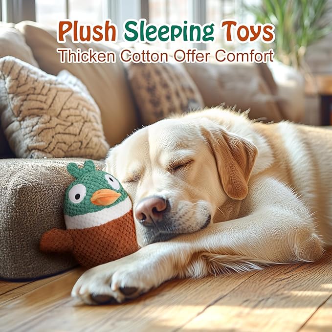 CiyvoLyeen Interactive Duck Dog Toys for Aggressive Chewers, with Electric Moving Bouncing Rolling Ball, Thicken Ropes, Original Design Chew Toy for Small Medium Large Dogs Pets to Keep Them Busy