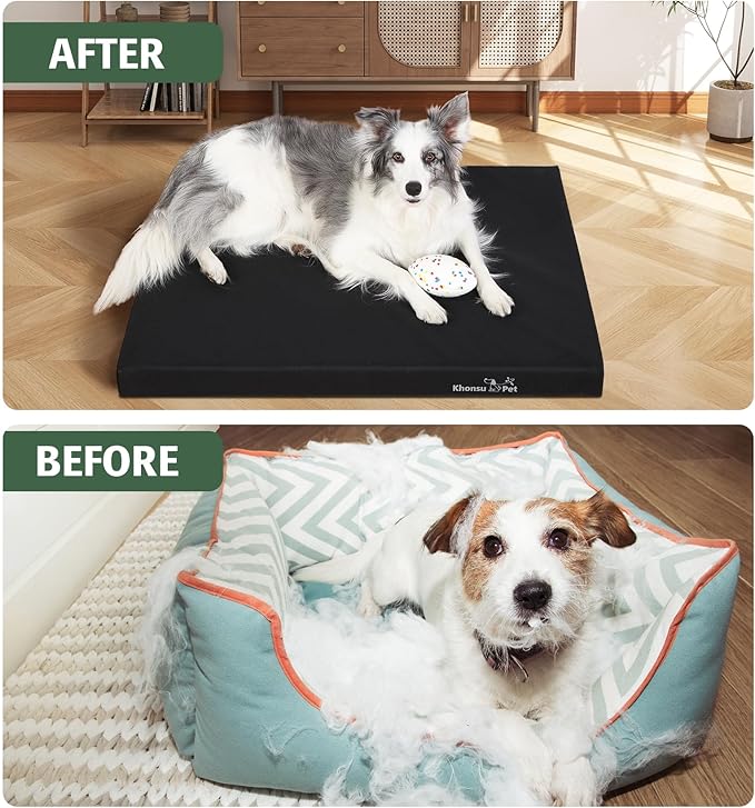 KHONSU PET Outdoor Waterproof Dog Bed Durable Tough Bed -Not Chew Proof (130lb Size XXXL)