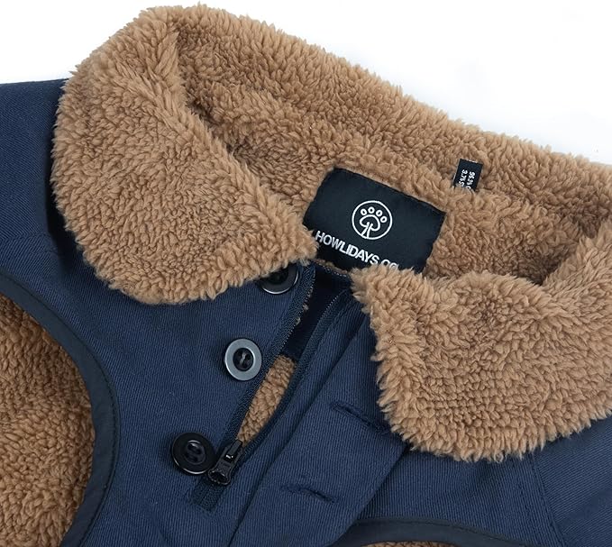 Sedona Dawn Dog Winter Jacket with Sherpa Fleece Lined Canvas for Medium and Large Breeds - Cold Weather Coat (70 (XXL))